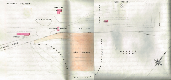 Plan of the gasworks site